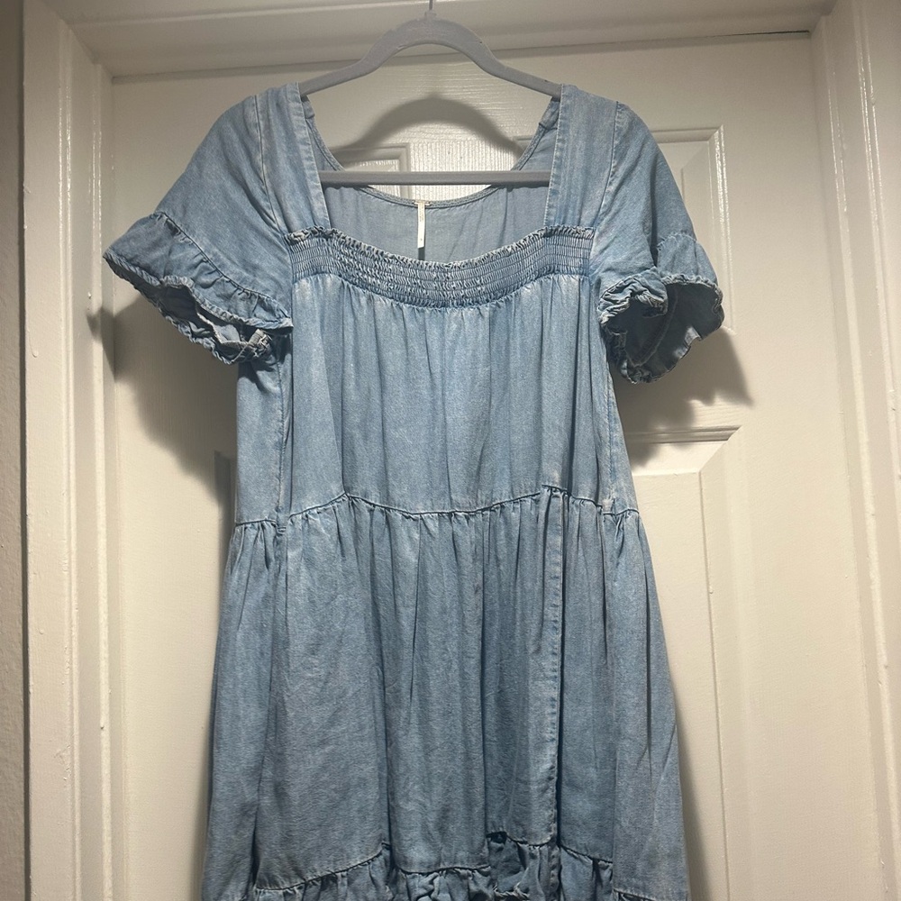 Free People Sadie Denim Tunic